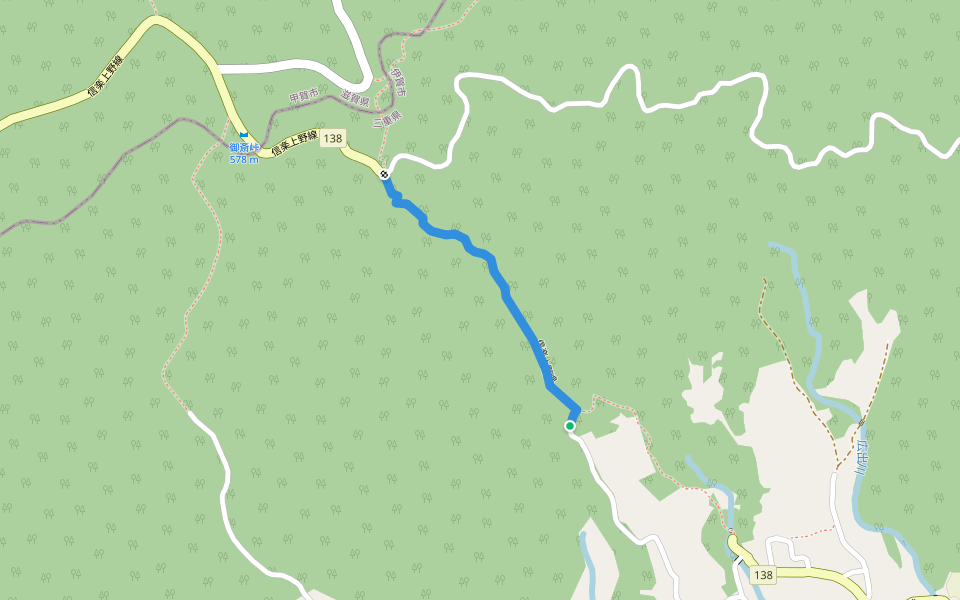 信楽上野線 walking route map in Iga