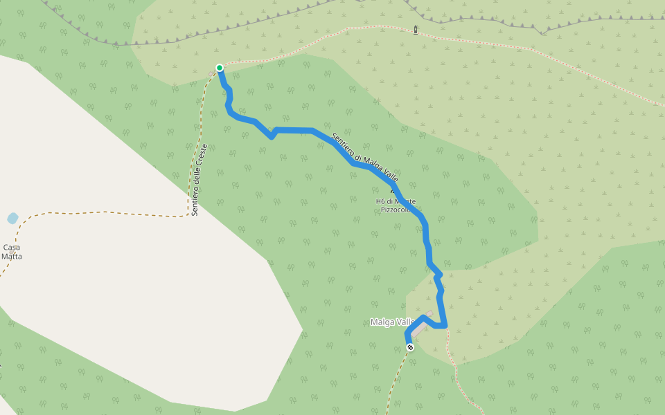 Sentiero di Malga Valle