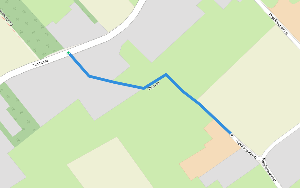 Sleyweg walking route map in Zottegem