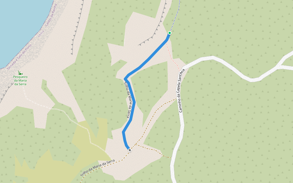 Trilho da Maria da Serra walking route map in Salir do Porto