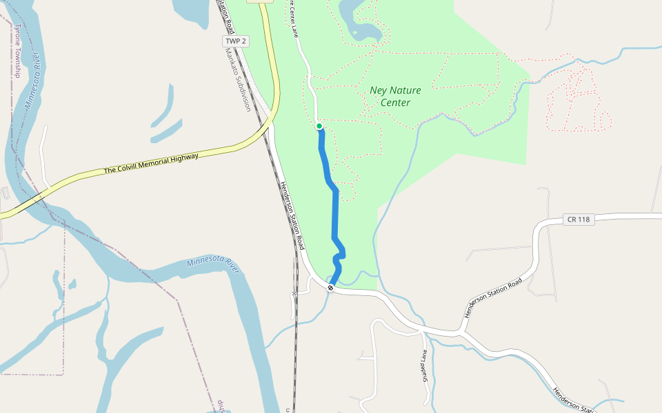 Stagecoach Trail walking route map in Henderson