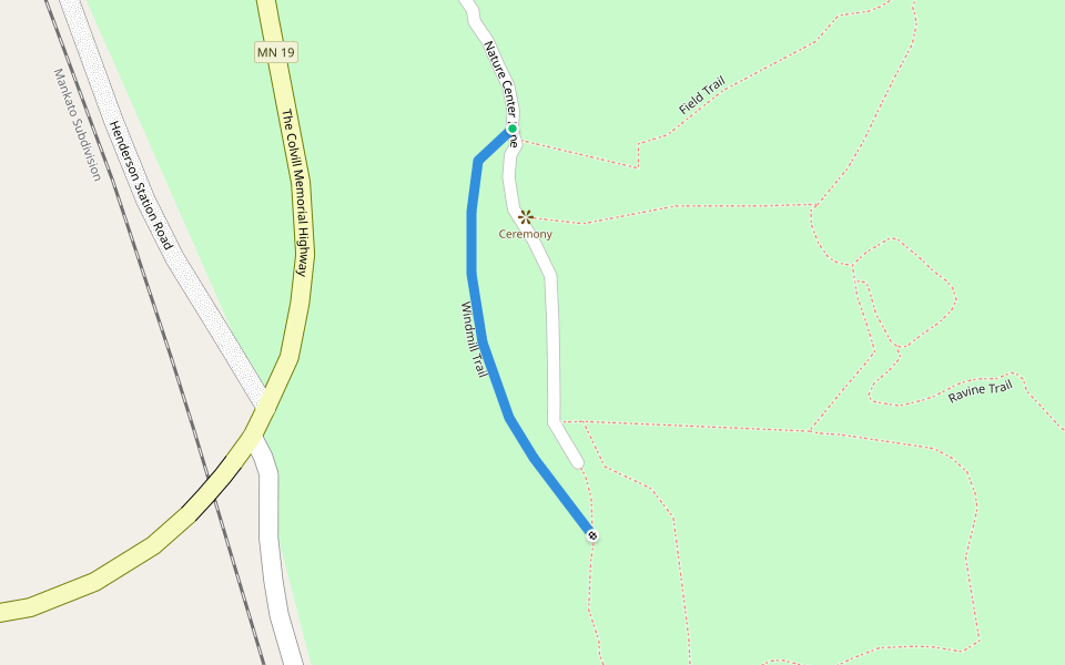 Windmill Trail walking route map in Henderson