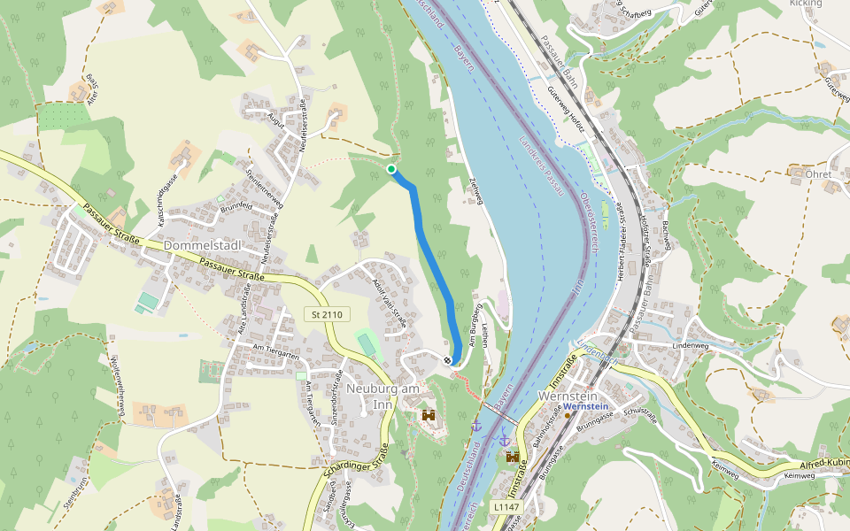Nr. 2 walking route map in Neuburg am Inn