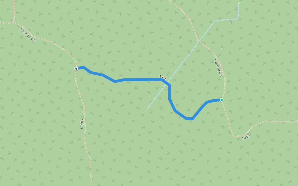 5 km walking route map in Sala