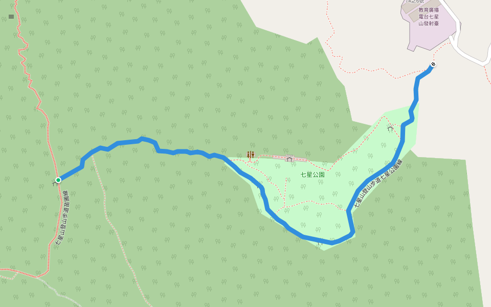 七星山登山步道七星公園線