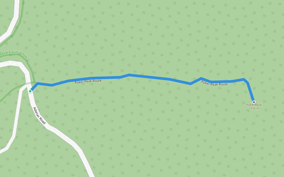 Poker Peak Route walking route map in Bellevue