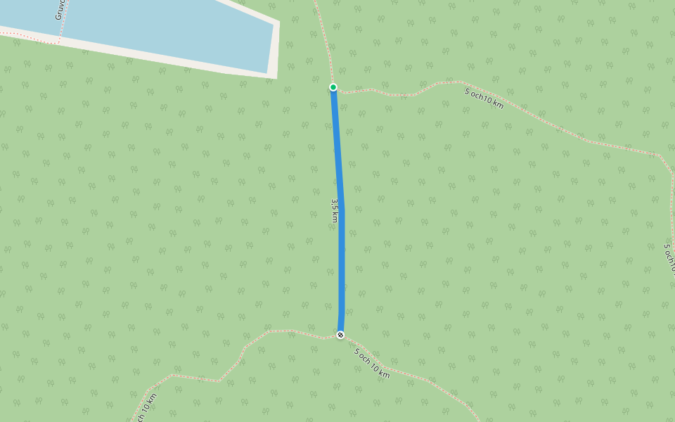 3,5 km walking route map in Sala