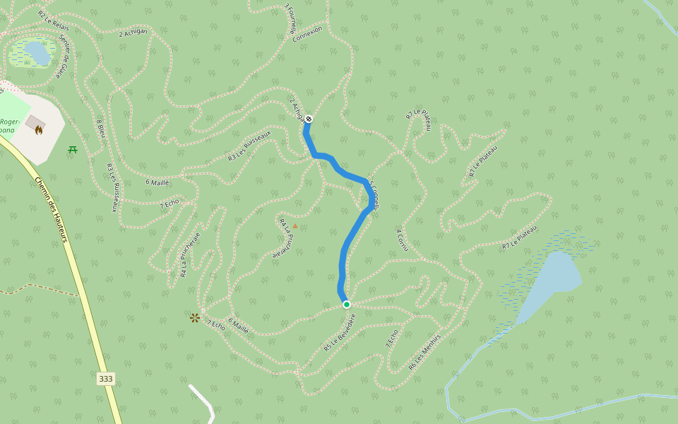5 Connelly walking route map in Saint-Hippolyte