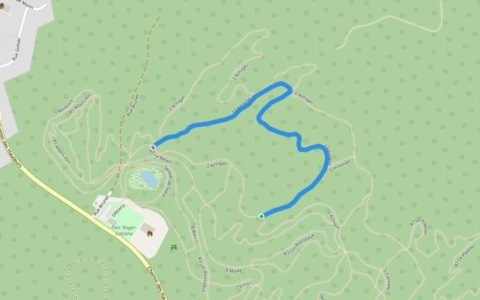3 Fournelle walking route map in Saint-Hippolyte