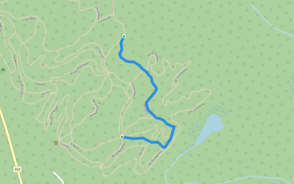 4 Cornu walking route map in Saint-Hippolyte