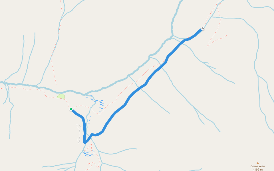 ex-mining road walking route map in El Juncal