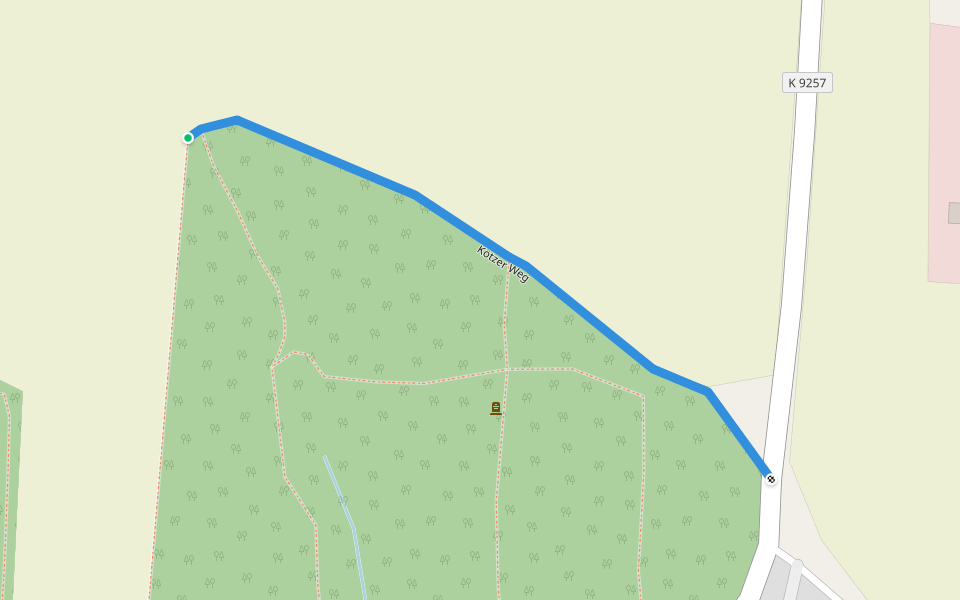Kötzer Weg walking route map in Wachau
