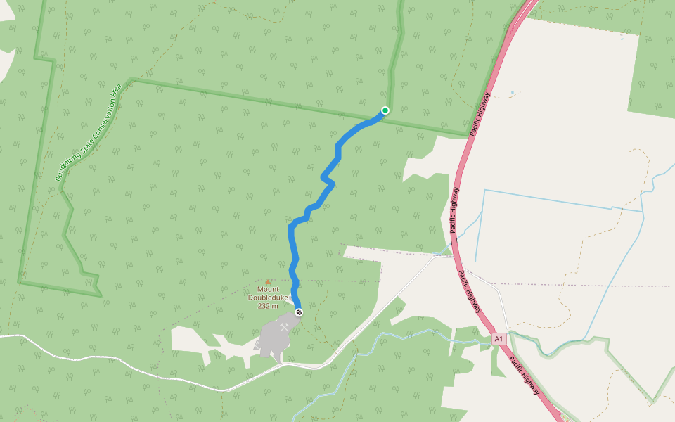 Slys Road walking route map in Mororo