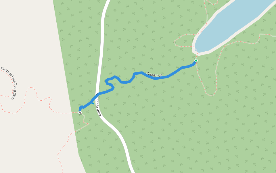 Cutoff Trail walking route map in Mount Ida