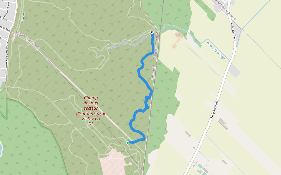 15b Shaker walking route map in Sainte-Julie