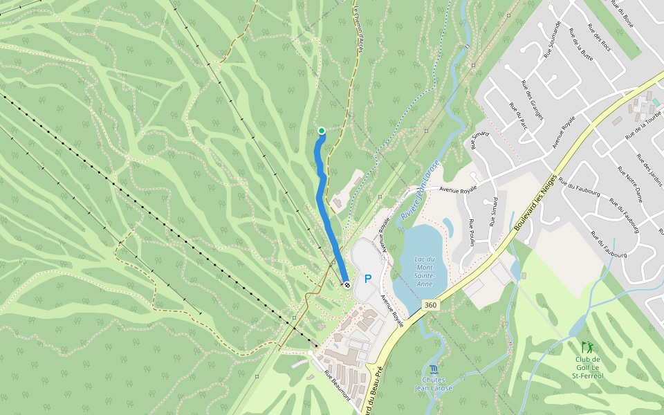 C La Barbelée walking route map in Beaupré