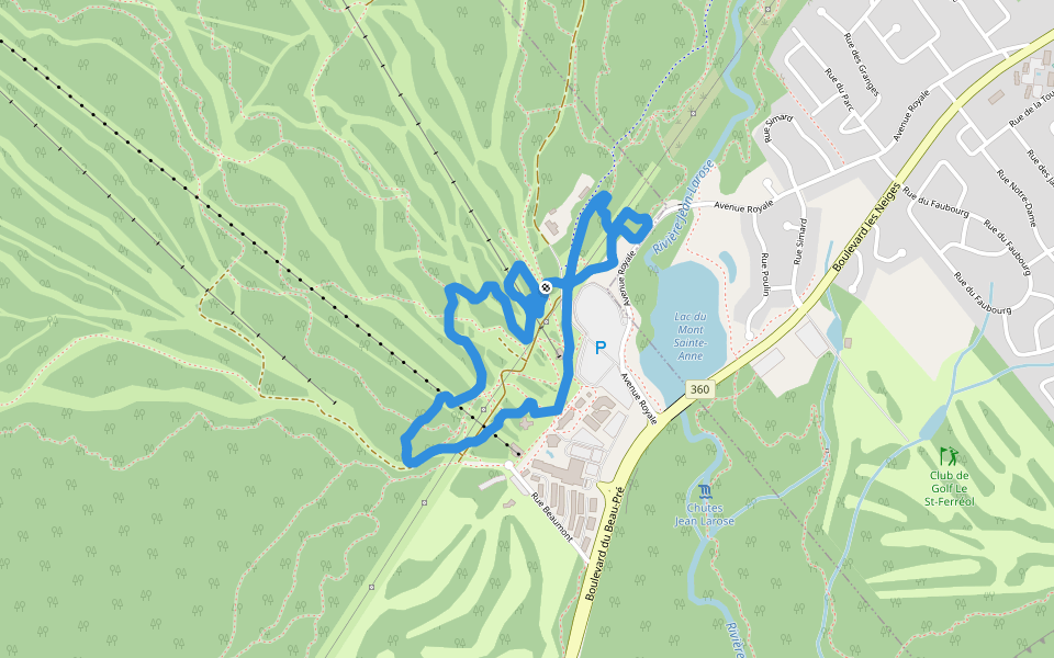 10 Coupe du Monde boucle walking route map in Beaupré
