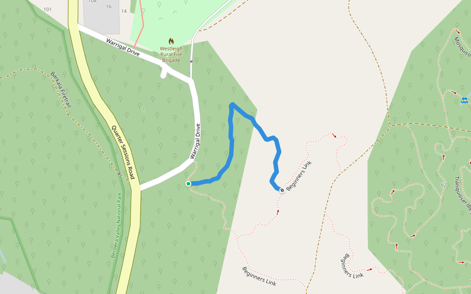 Welcome to the Pleasuredome (intermediate) walking route map in Westleigh