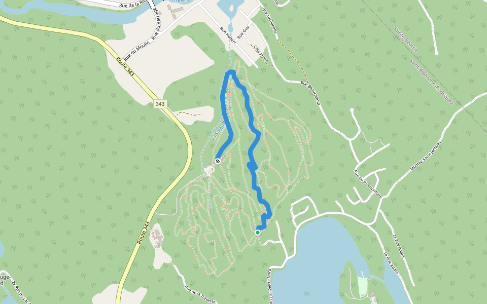 R3 walking route map in Saint-Alphonse-Rodriguez