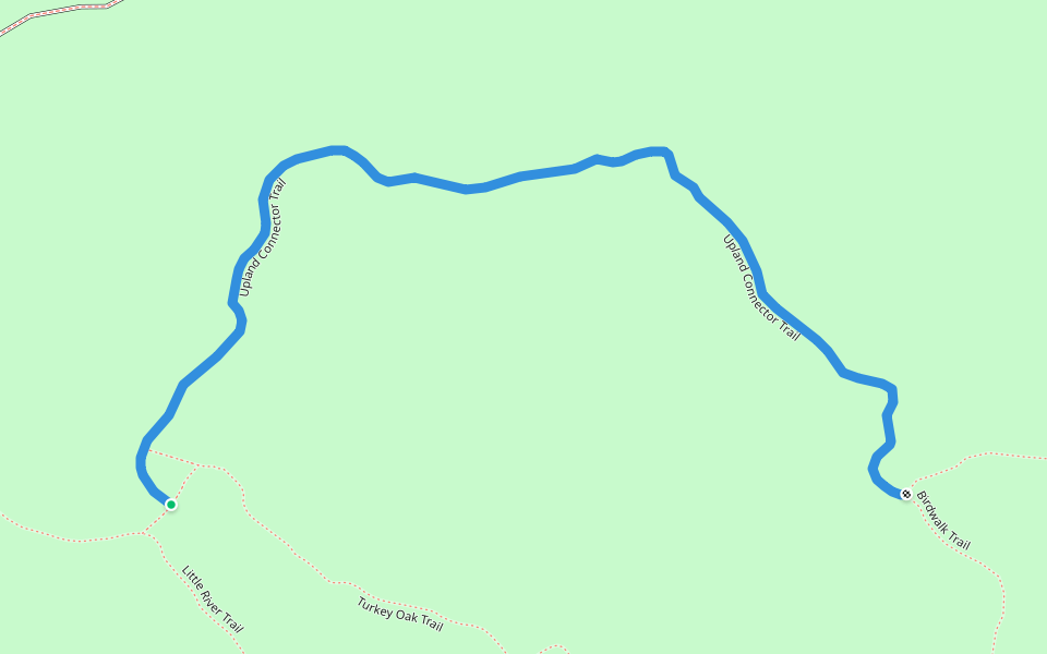 Upland Connector Trail walking route map in Adel