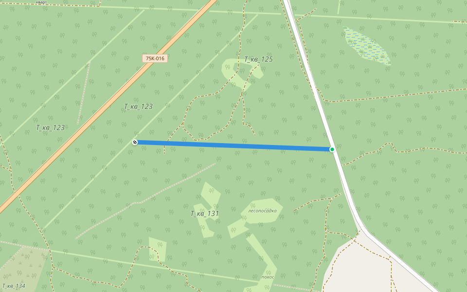 неразруб./затески walking route map in Allaki