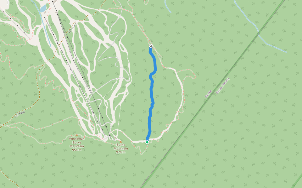 Free Ride walking route map in Burke