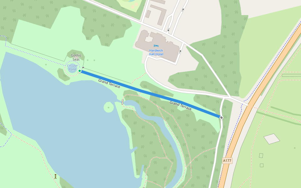 Grand Terrace Walking And Running Trail Sedgefield, England Pacer