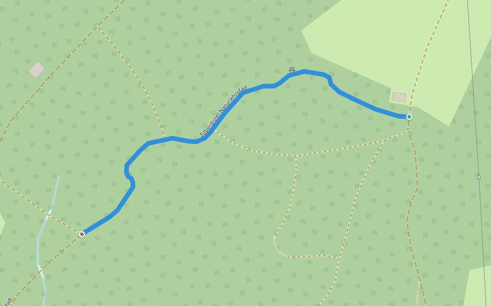 Silberdistel Naturlehrpfad walking route map in Scheidegg