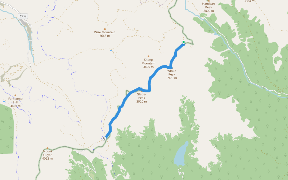 cdt walking route map in Breckenridge