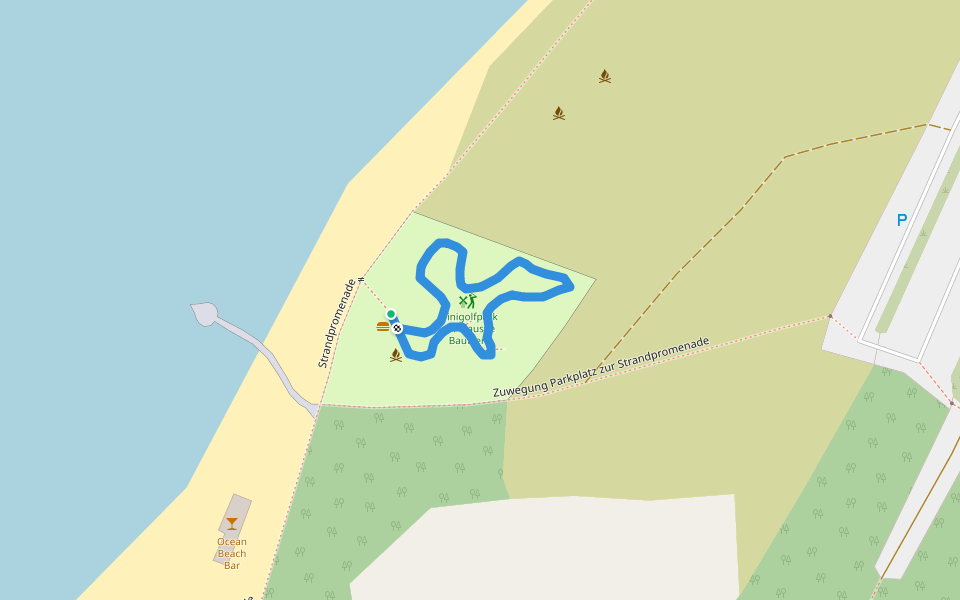 an den Bahnen entlang walking route map in Bautzen