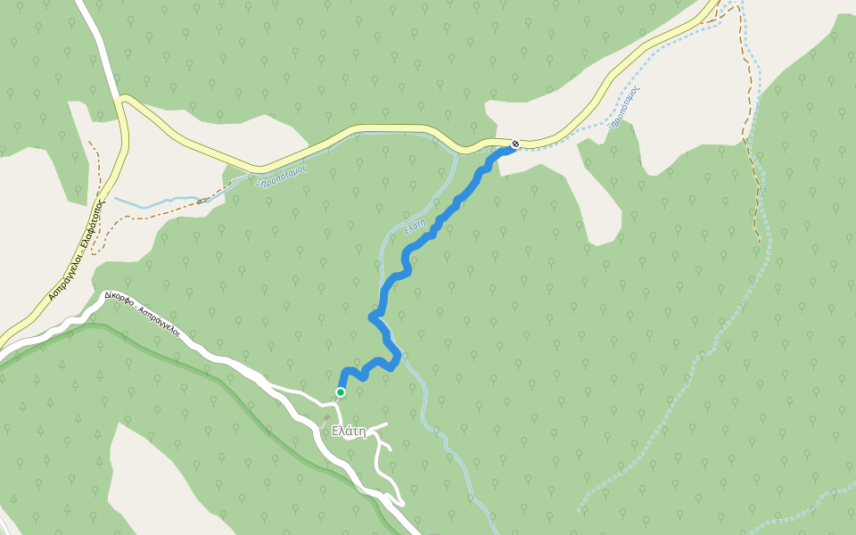 Z24 - Άγιος Μηνάς walking route map in Elati