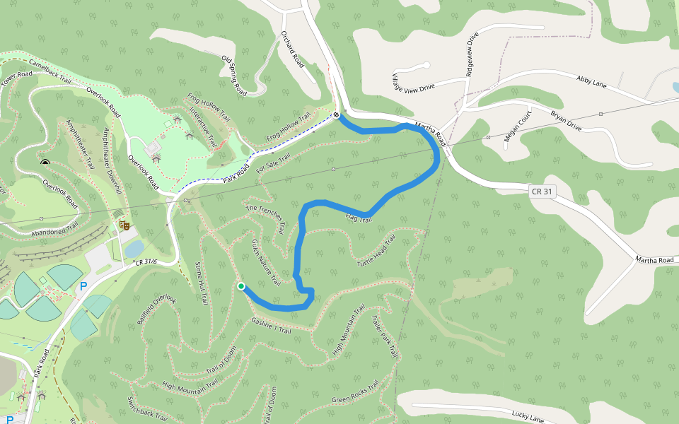 Flag Trail Hiking Barboursville, West Virginia Pacer