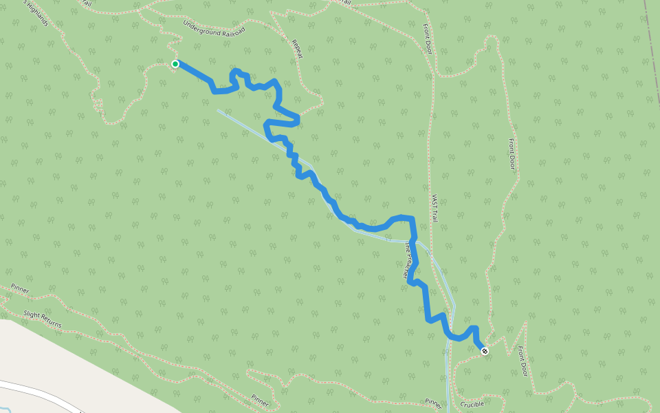The Preacher walking route map in Hinesburg