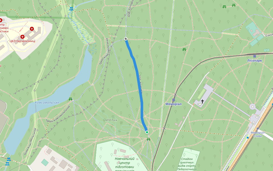 ДЗД - Колодязь walking route map in Харків