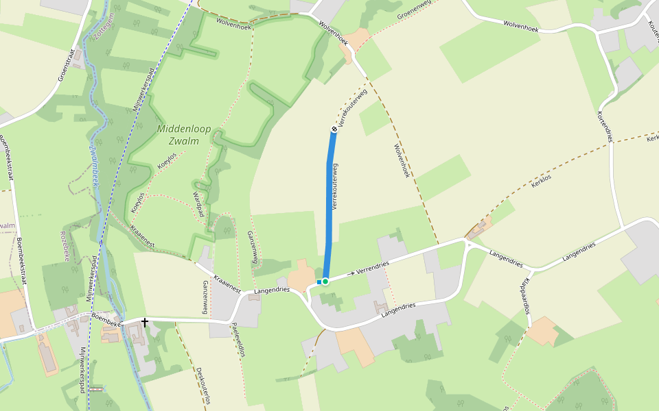 Verrekouterweg Walking And Running Trail Zottegem, Vlaams Gewest Pacer