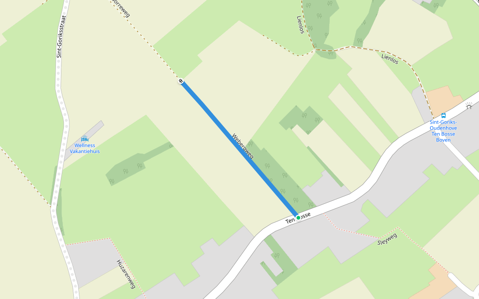 Webergweg walking route map in Zottegem