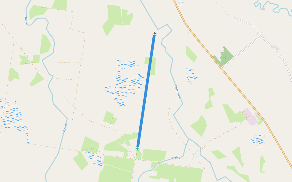 кв walking route map in Chernyshevo