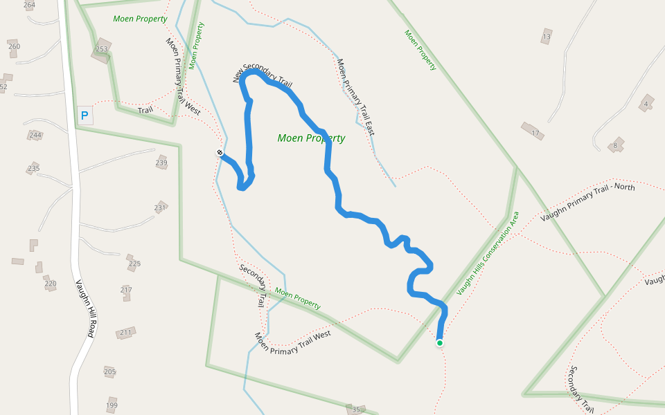 New Secondary Trail walking route map in Bolton