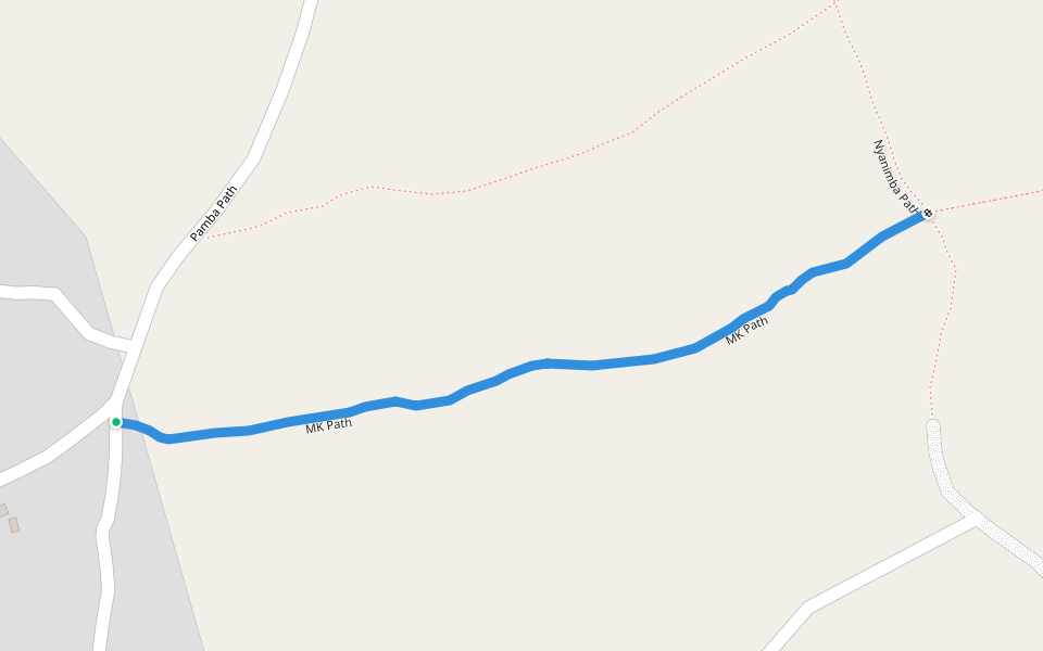 MK Path walking route map in Zeze