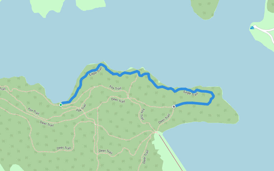 Eagle Trail walking route map in Macomb