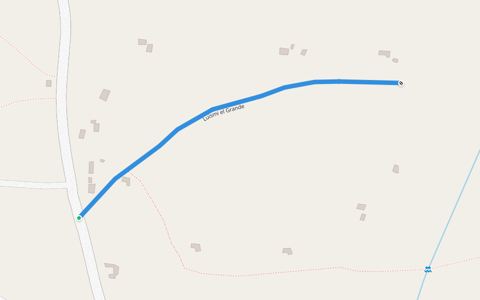 Luismi el Grande walking route map in Jimondoli