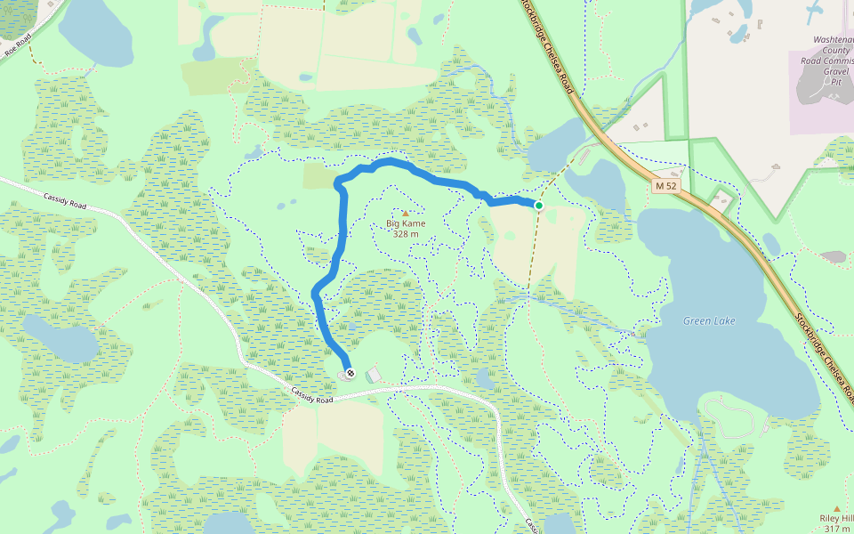 Big Kame West E-Route walking route map in Chelsea