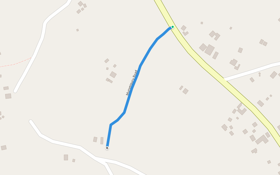 Munyeiguru Road walking route map in Rusya