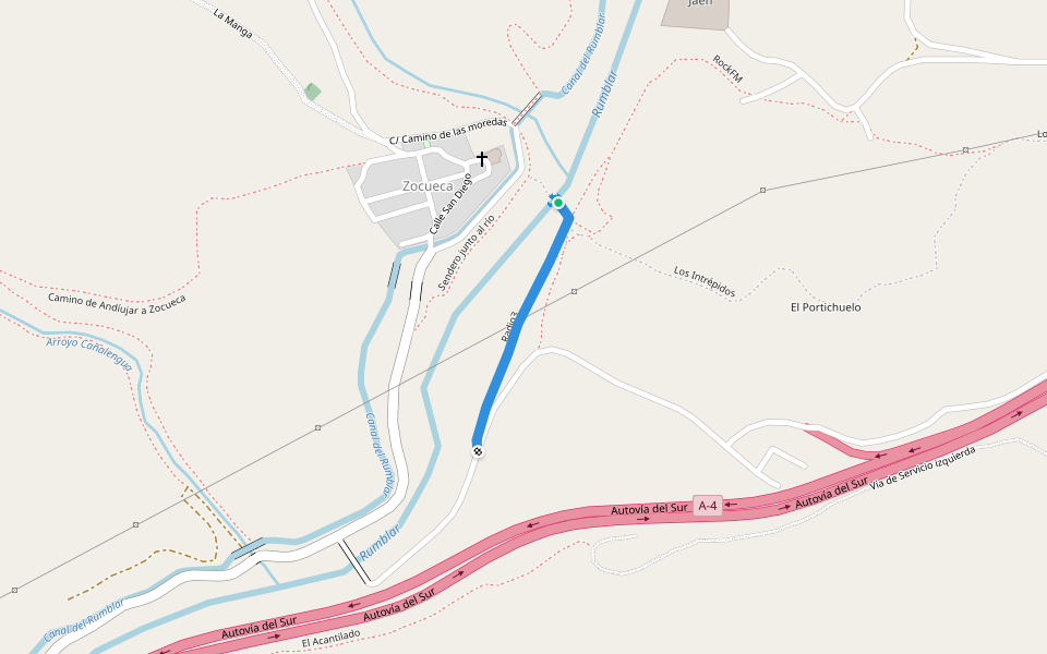 Radio3 walking route map in Zocueca