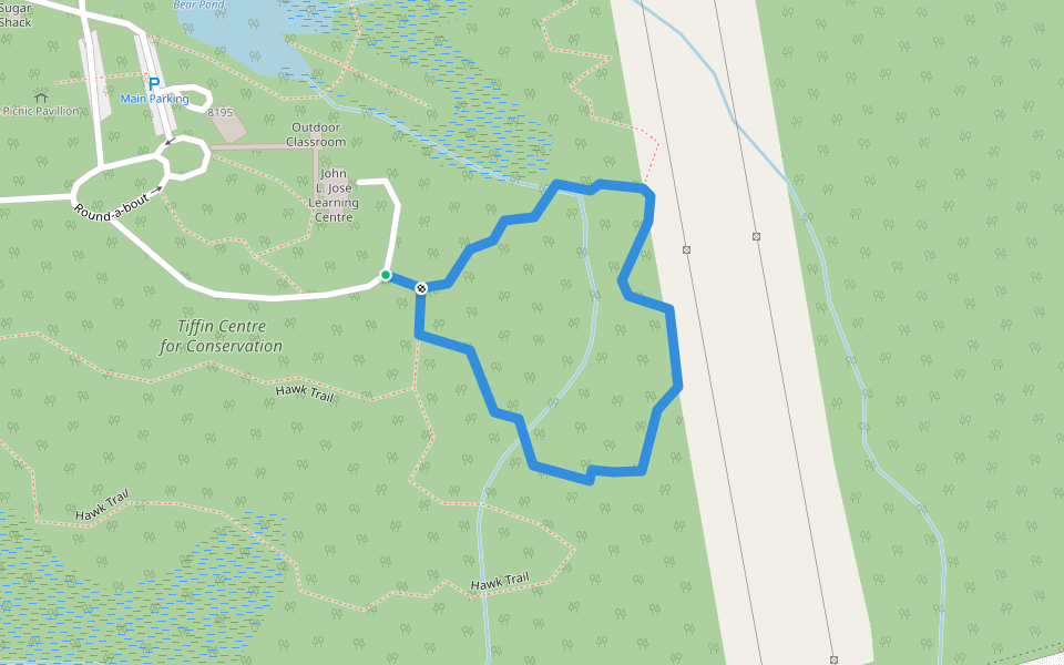 Maple Valley Trail walking route map in Utopia