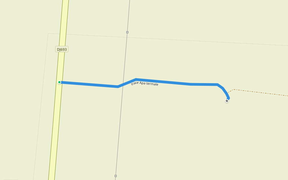 trace Apa termale walking route map in Cărpiniș