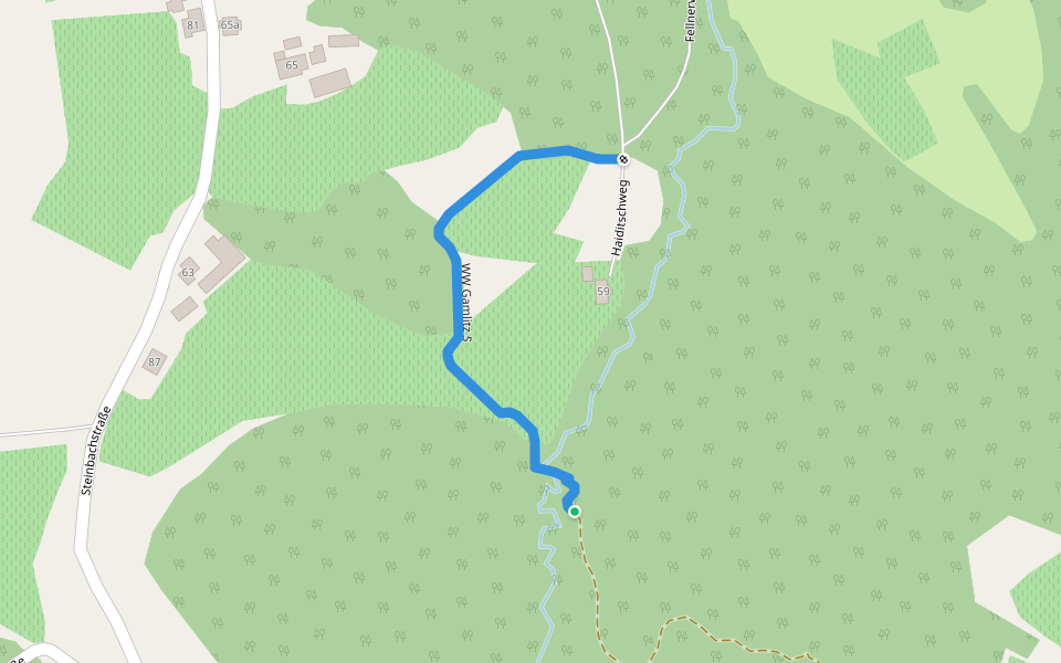 WW Gamlitz 5 walking route map in Eckberg