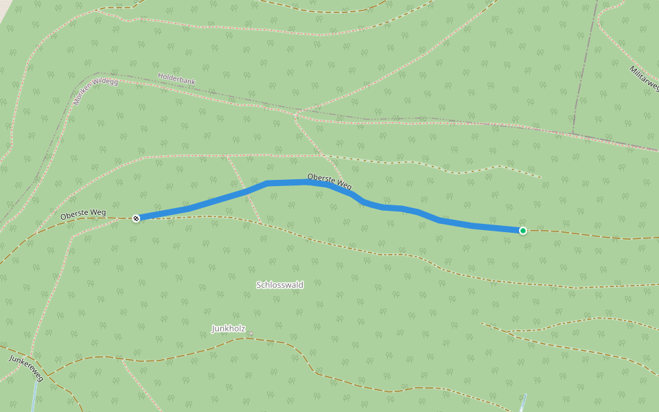 Oberste Weg walking route map in Möriken-Wildegg