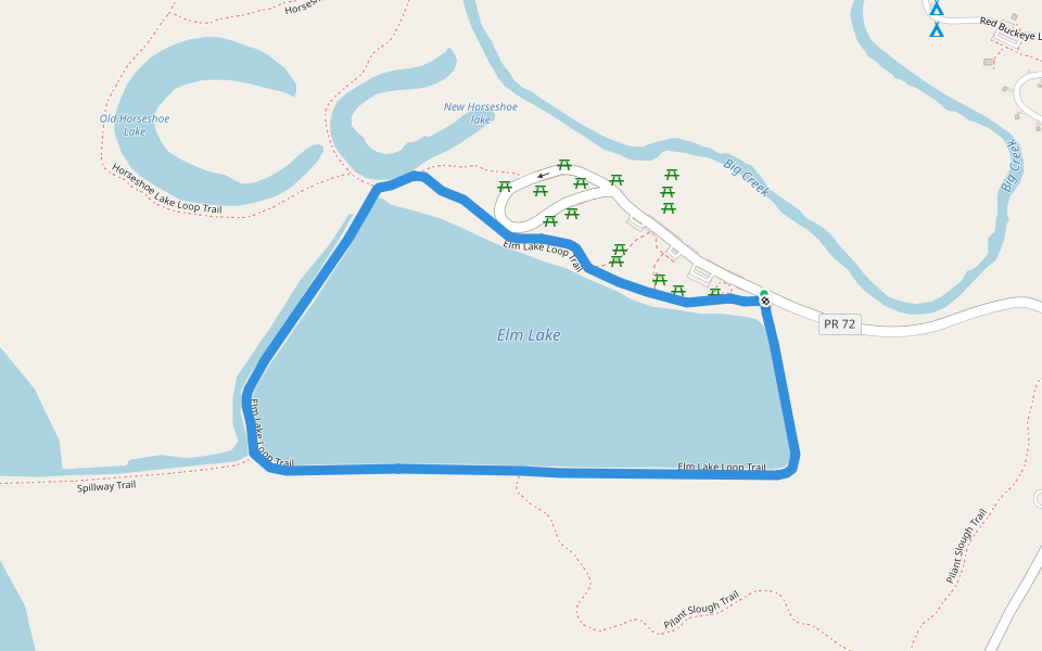 Elm Lake Loop Trail walking route map in Missouri City