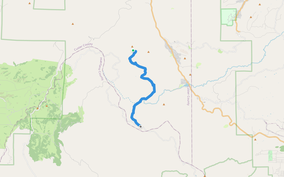 Saint Charles Trail walking route map in Rye